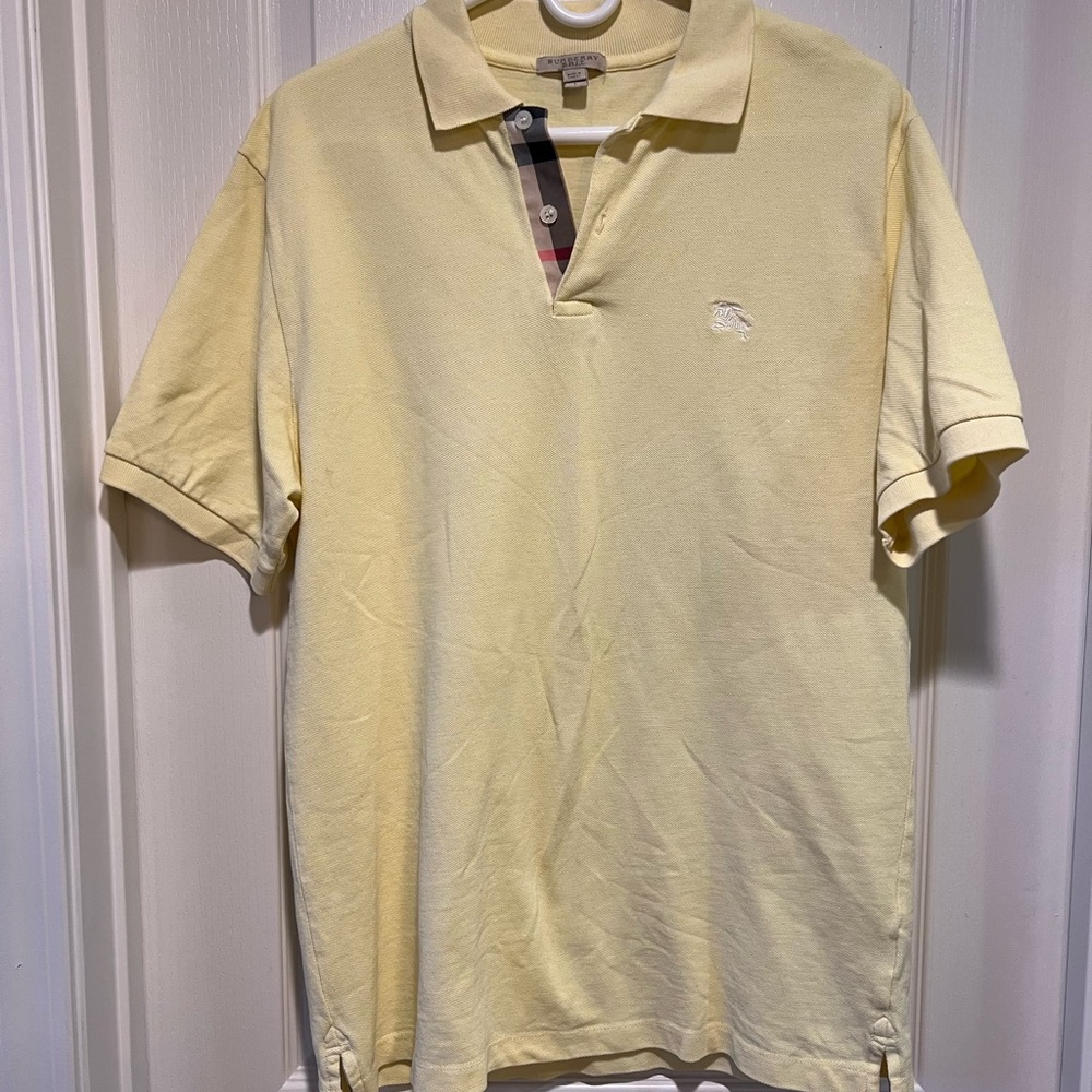 Burberry Light Yellow Polo Shirt